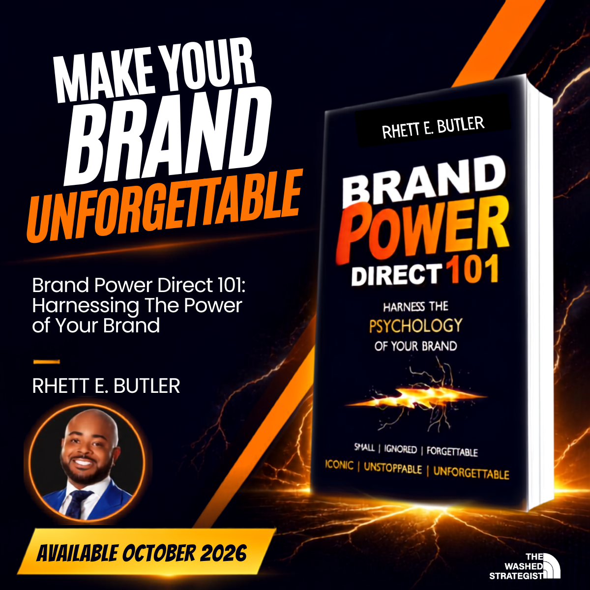 Brand Power Direct 101 campaign portrait featuring Rhett E. Butler and the book